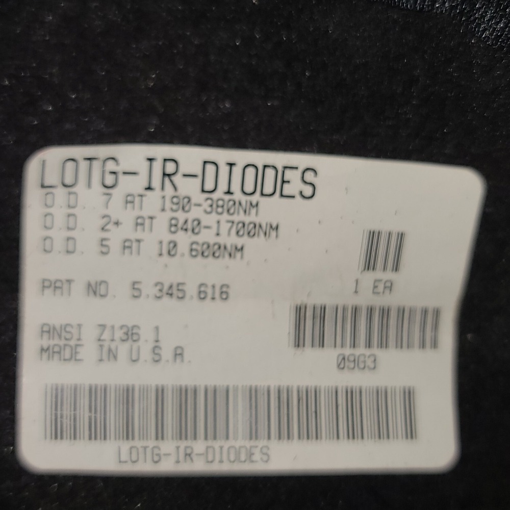 Uvex Astrospec 3000 Laser Safety Glasses LOTG-IR-DIODES‎ – Z87 USA Made - Picture 13 of 15